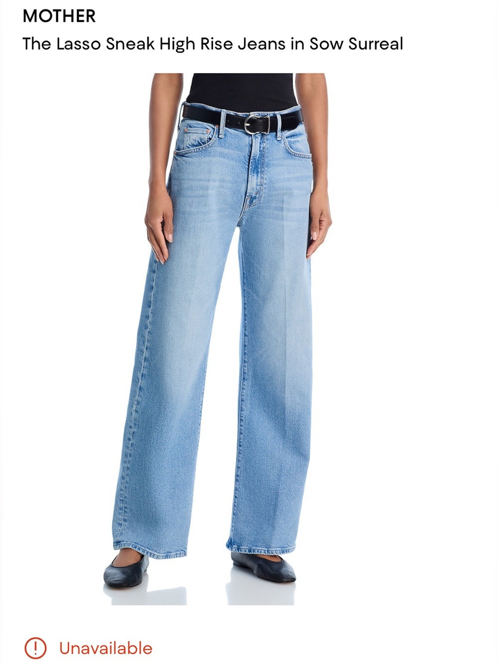 Mother Lasso Sneak High Rise Sow Surreal